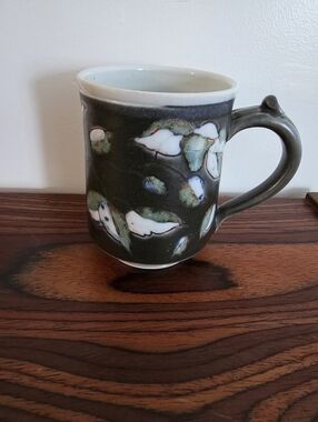 Handcrafted ceramic stoneware mug from a Stoneware collection